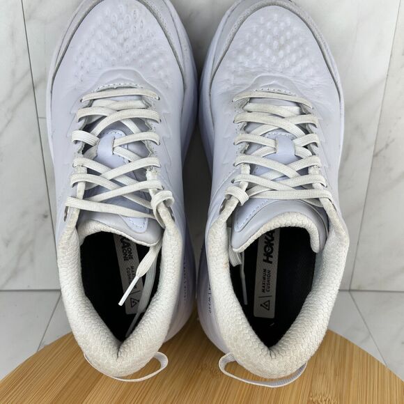 Hoka One One Bondi SR Womens Size 9 White Slip Resistant Sneakers Shoes 1110521 - Picture 7 of 8